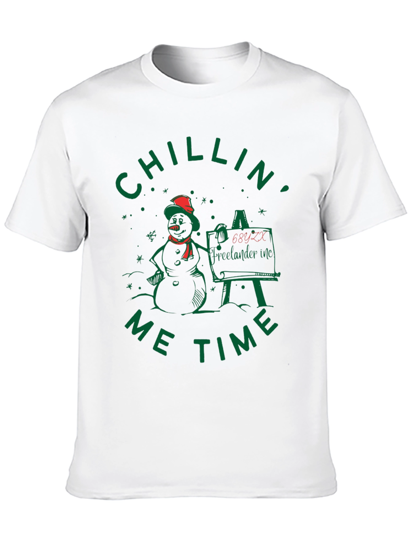 Chillin Me Time Snowman T-Shirt
