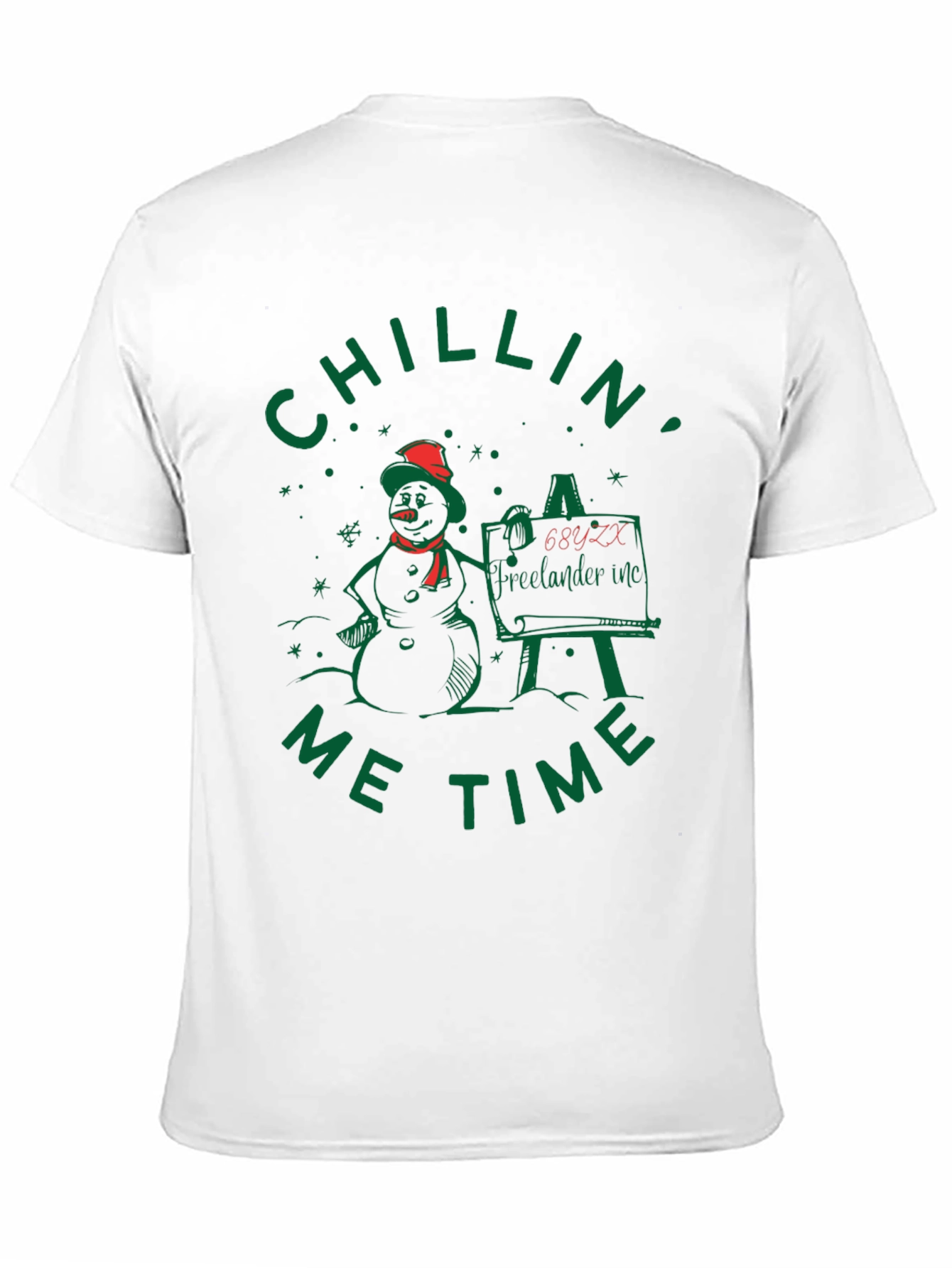Chillin Me Time Snowman T-Shirt