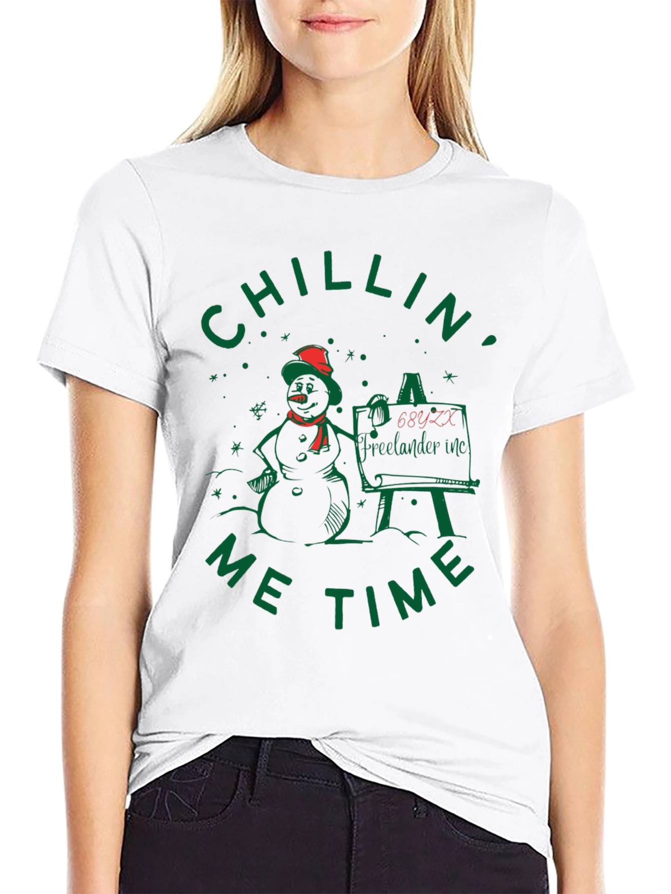 Chillin Me Time Snowman T-Shirt