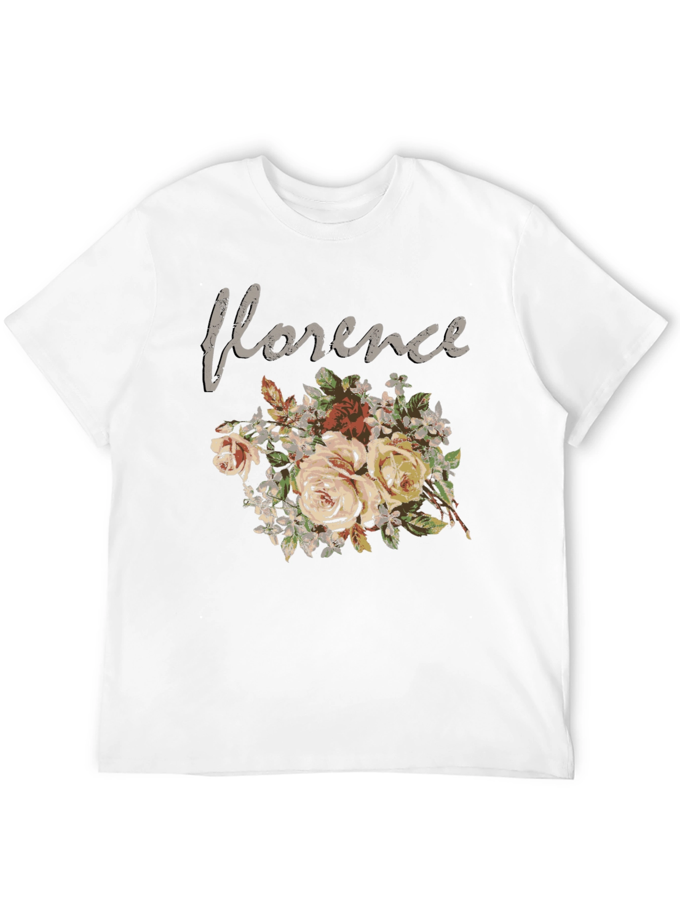 Florence Floral Graphic T-Shirt - Black