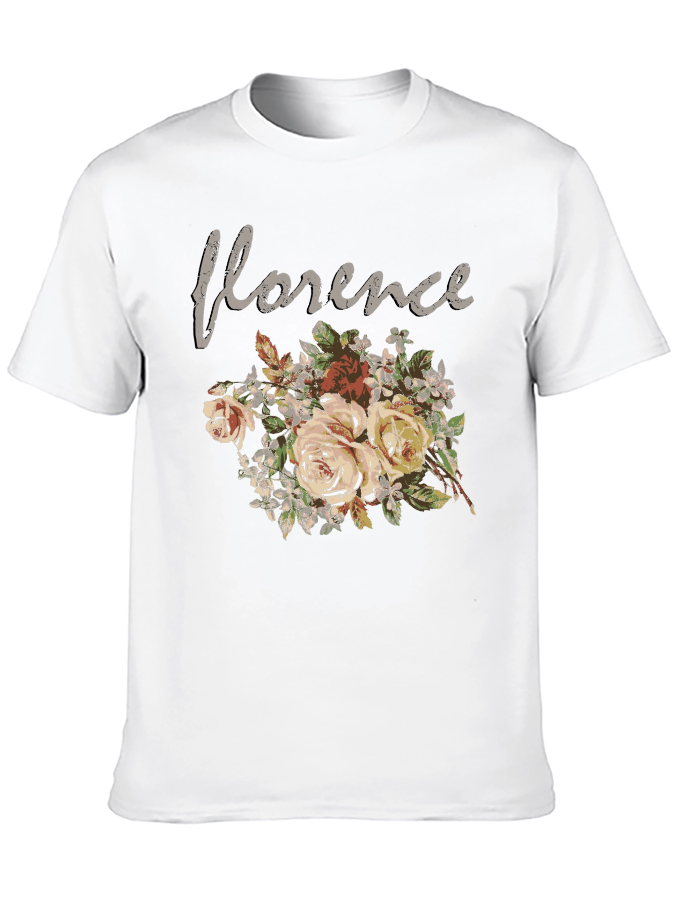 Florence Floral Graphic T-Shirt - Black