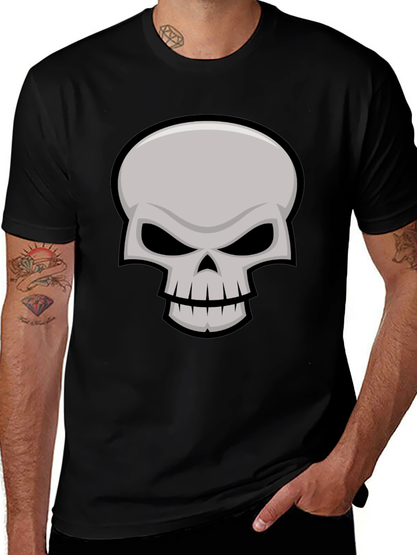 Skull Graphic Black T-Shirt