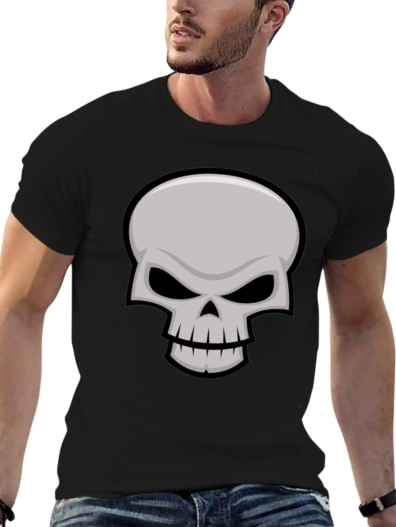 Skull Graphic Black T-Shirt