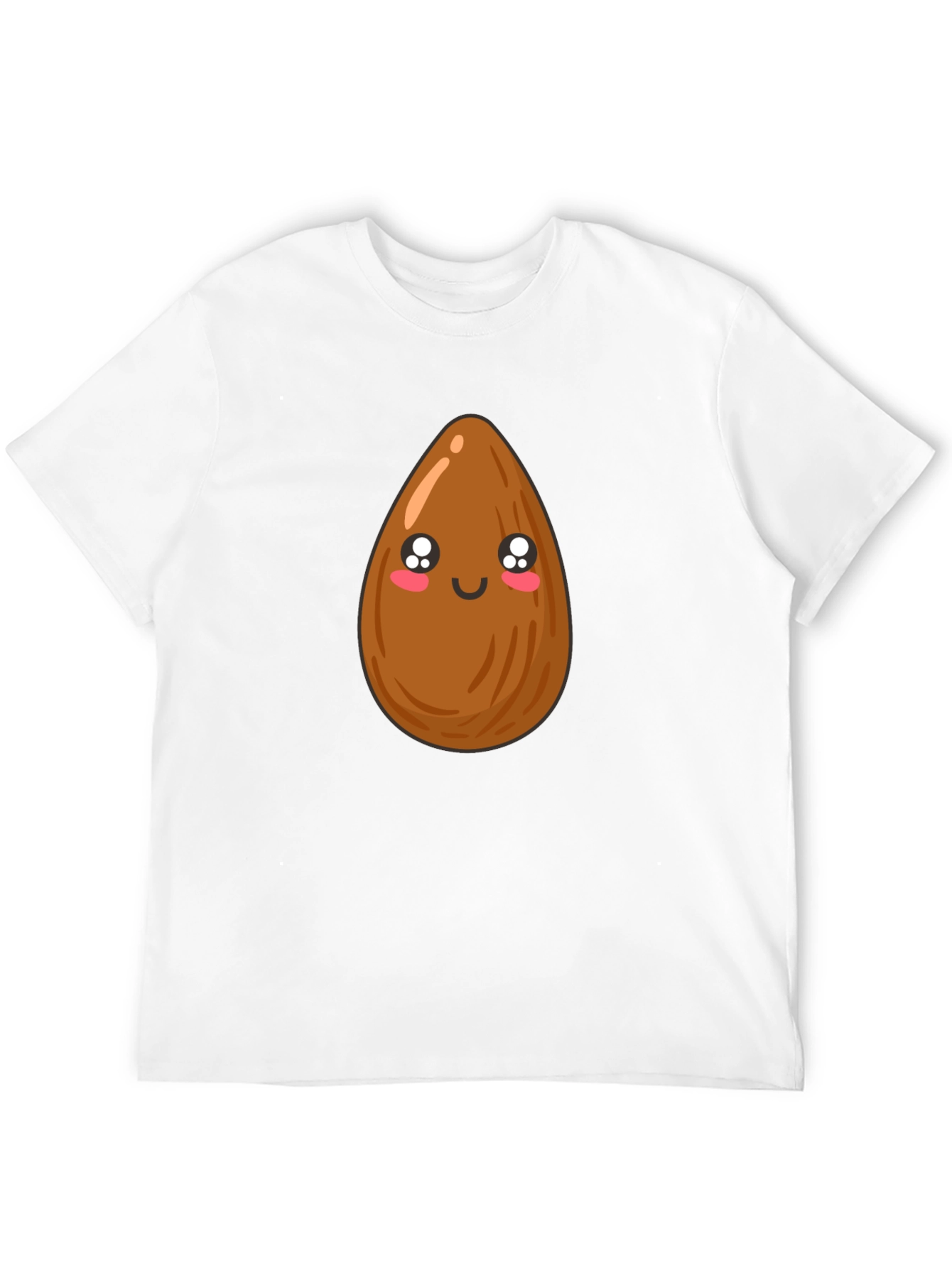 Cute Almond Graphic Tee - Unisex Black T-Shirt