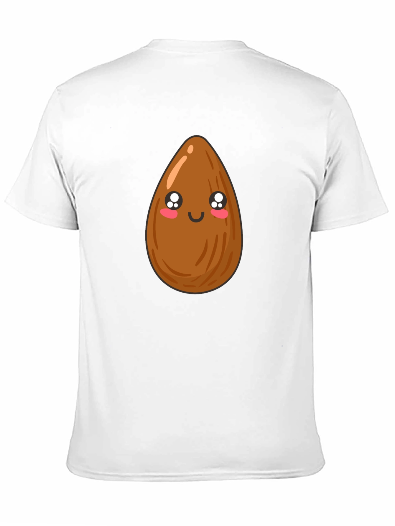 Cute Almond Graphic Tee - Unisex Black T-Shirt