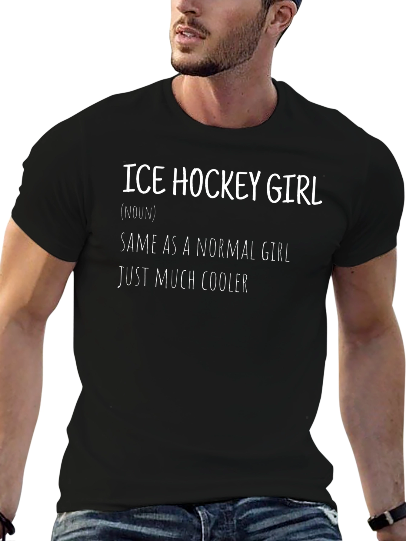 Ice Hockey Girl T-Shirt - Cool & Sporty