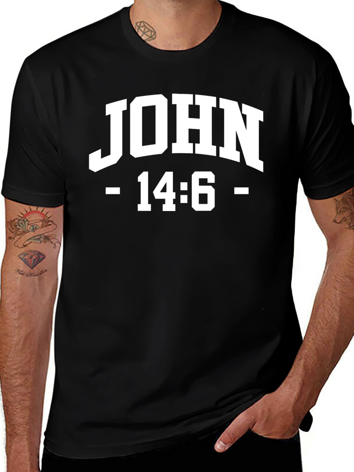 John 14:6 Graphic T-Shirt - Religious Christian Tee