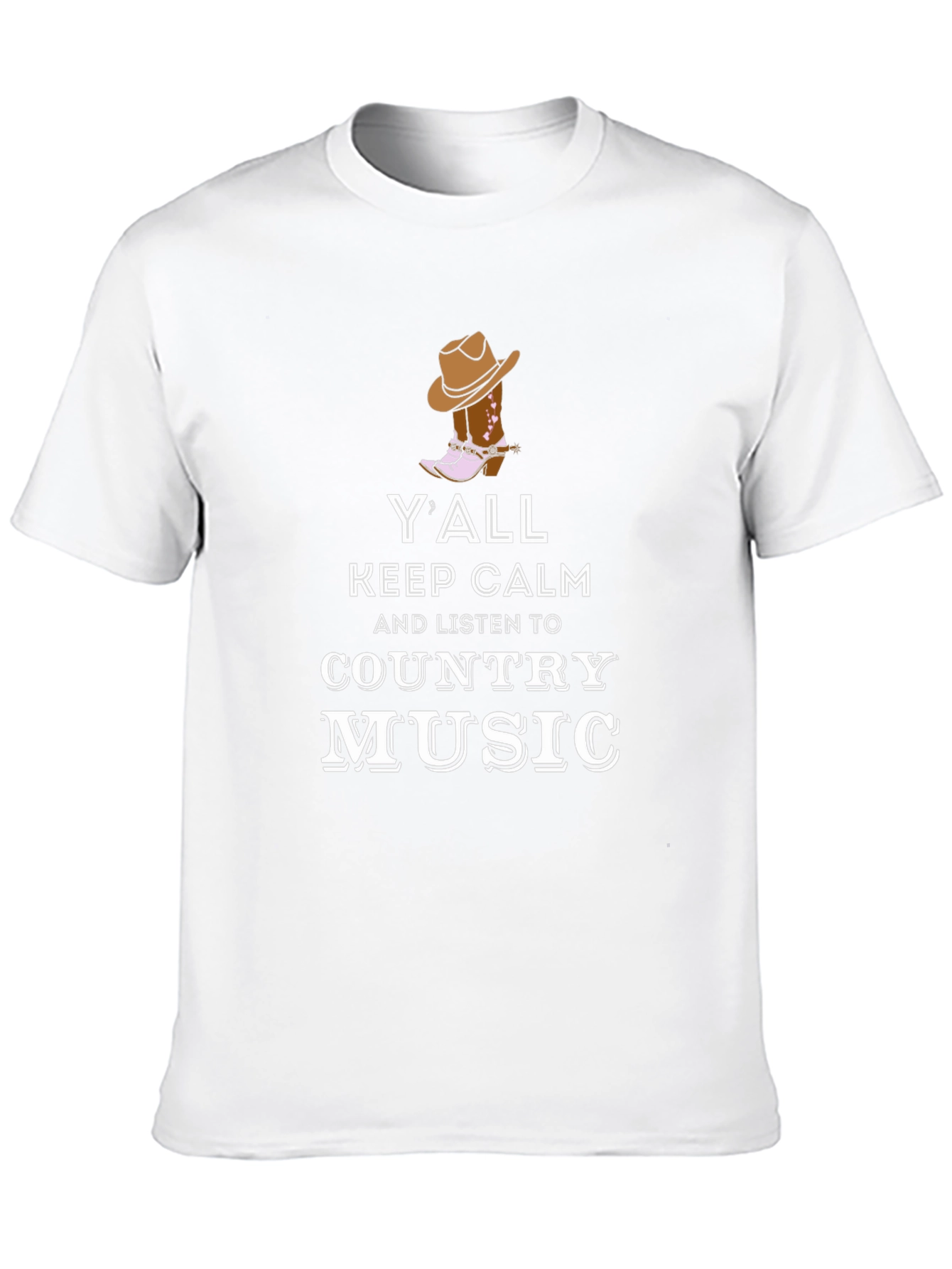 Yall Keep Calm Country Music Graphic T-Shirt