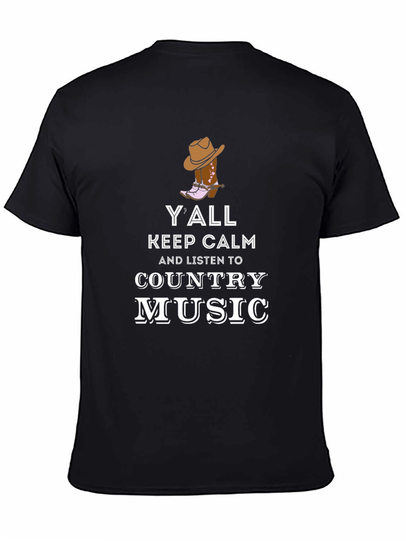 Yall Keep Calm Country Music Graphic T-Shirt