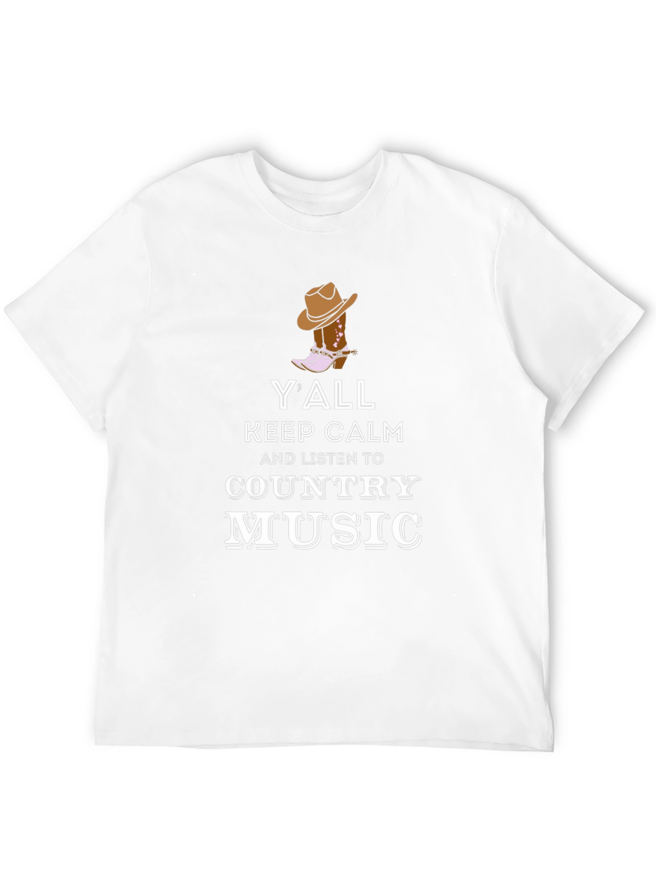 Yall Keep Calm Country Music Graphic T-Shirt