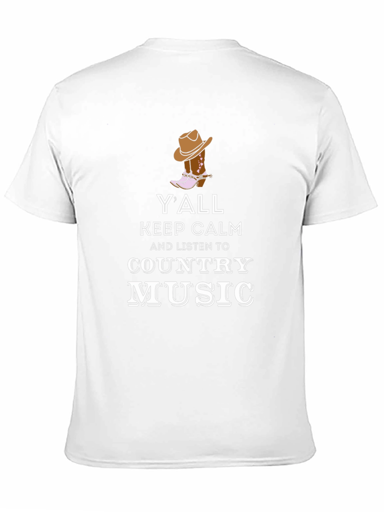 Yall Keep Calm Country Music Graphic T-Shirt