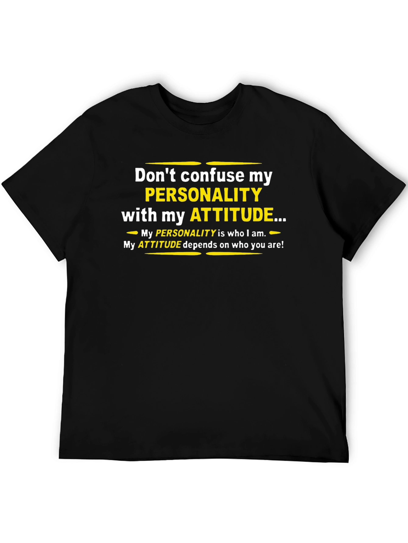 Personality vs. Attitude Graphic T-Shirt