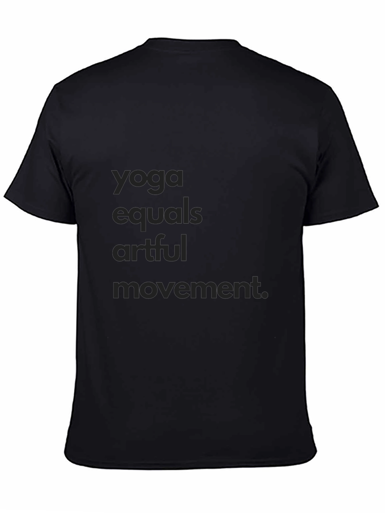 Yoga Equals Artful Movement Black Tee