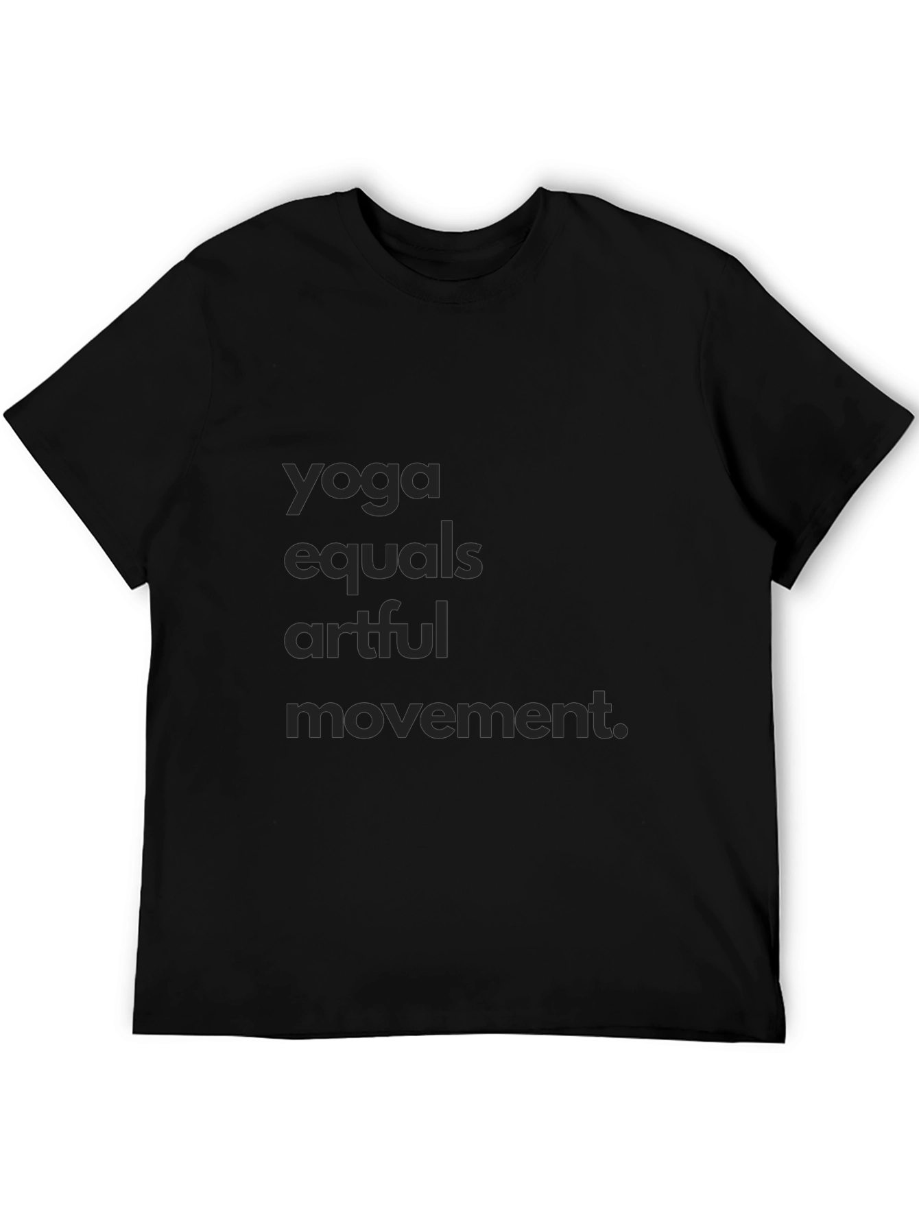 Yoga Equals Artful Movement Black Tee