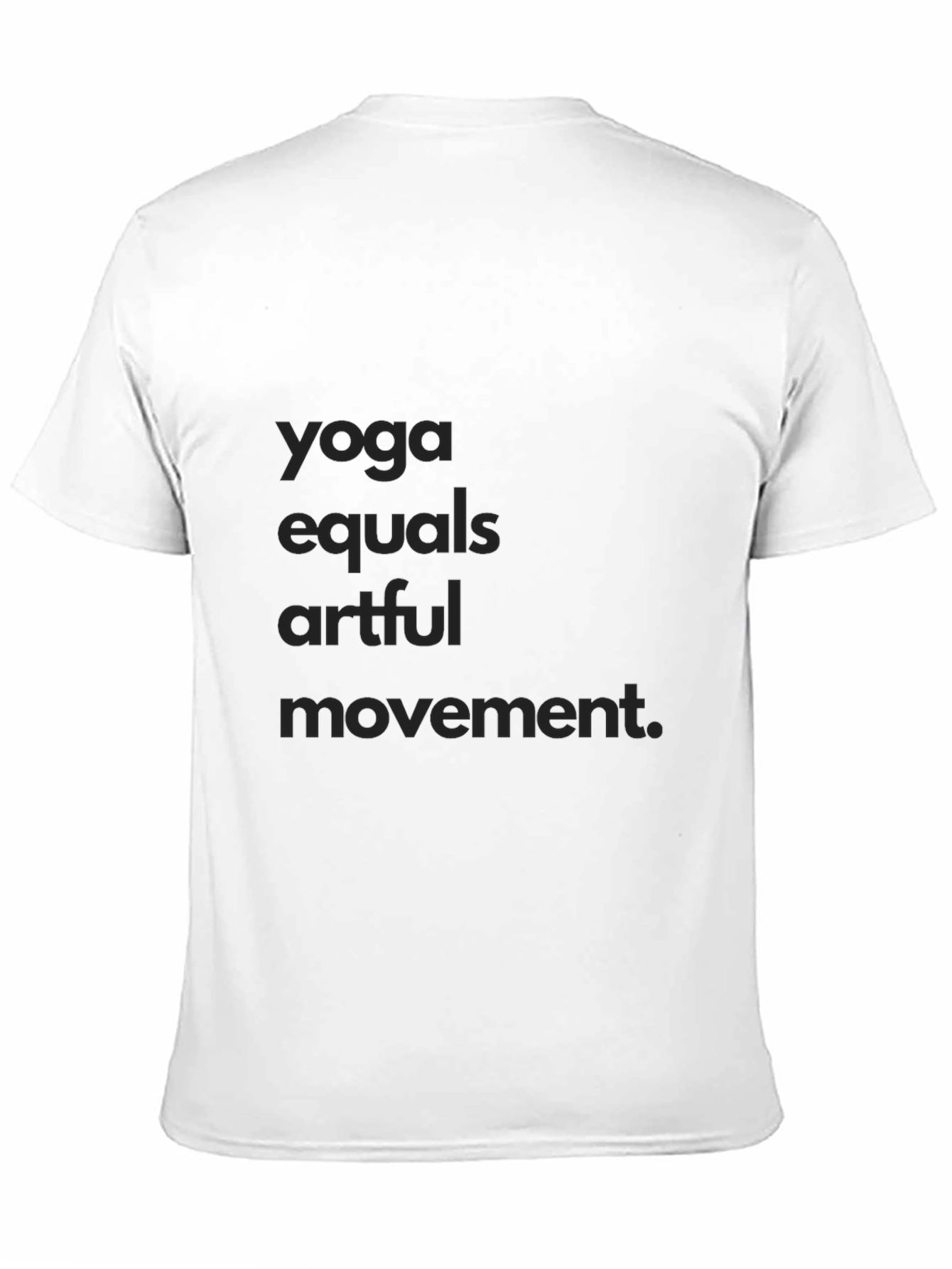 Yoga Equals Artful Movement Black Tee