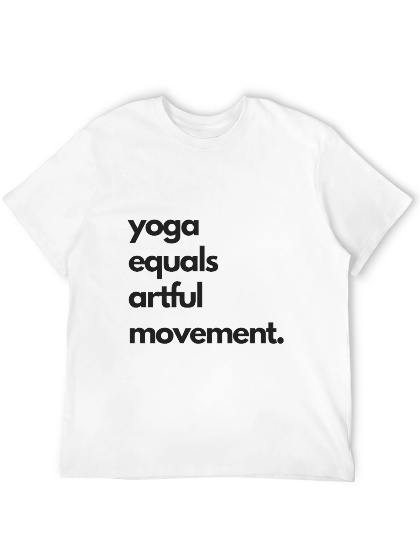 Yoga Equals Artful Movement Black Tee