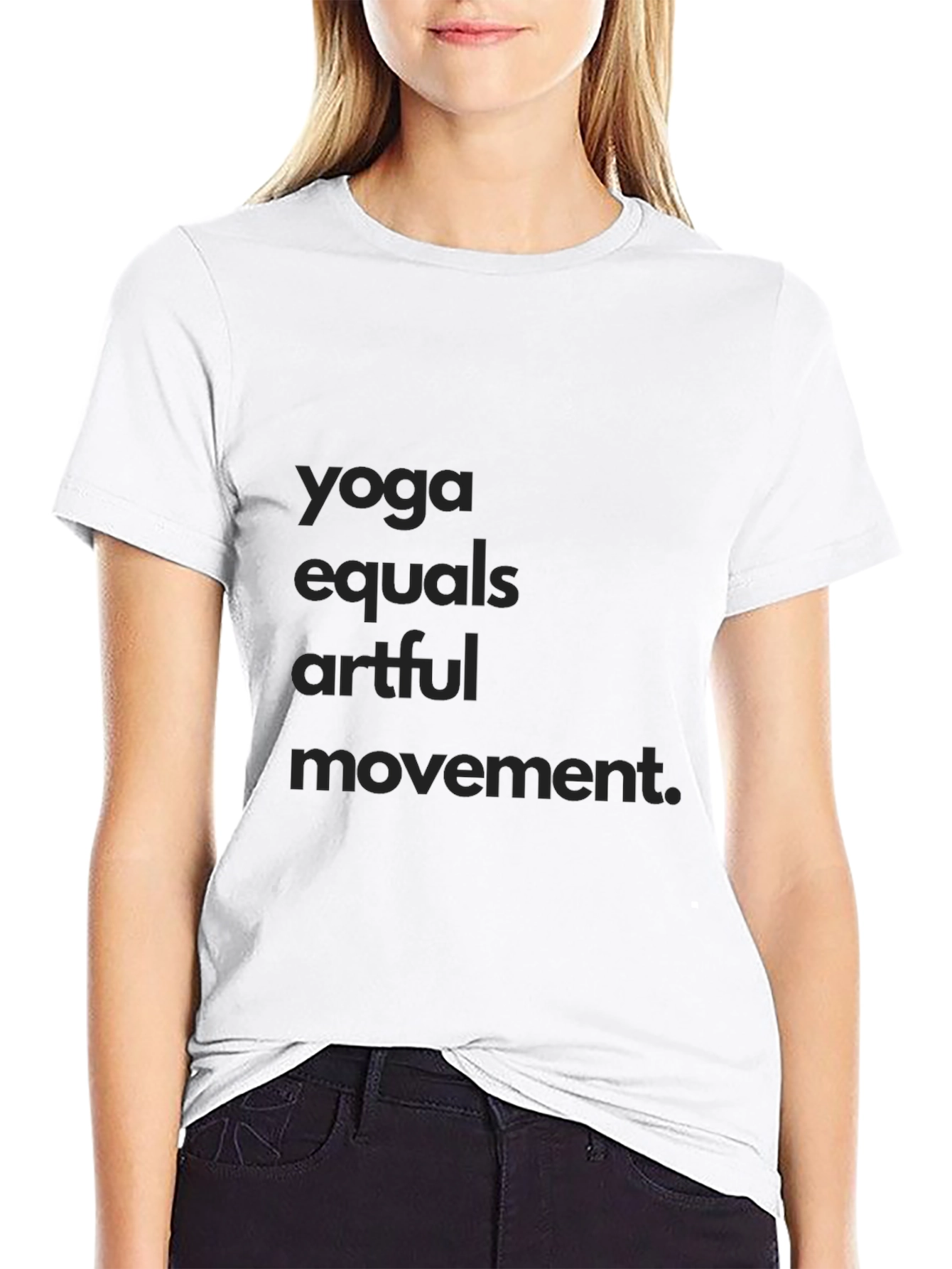 Yoga Equals Artful Movement Black Tee
