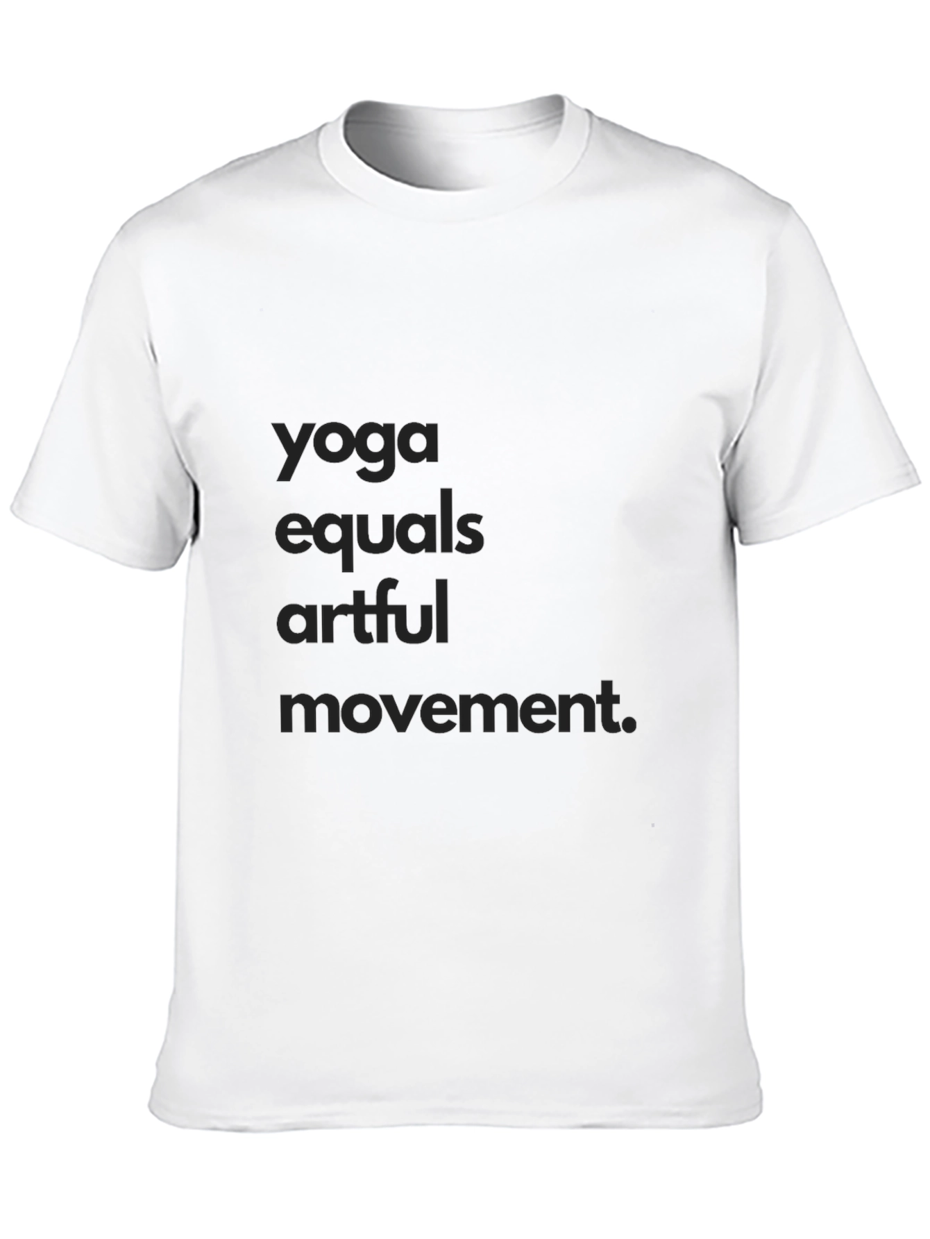 Yoga Equals Artful Movement Black Tee