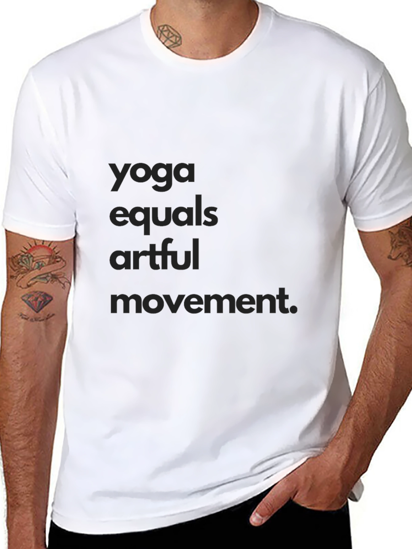 Yoga Equals Artful Movement Black Tee