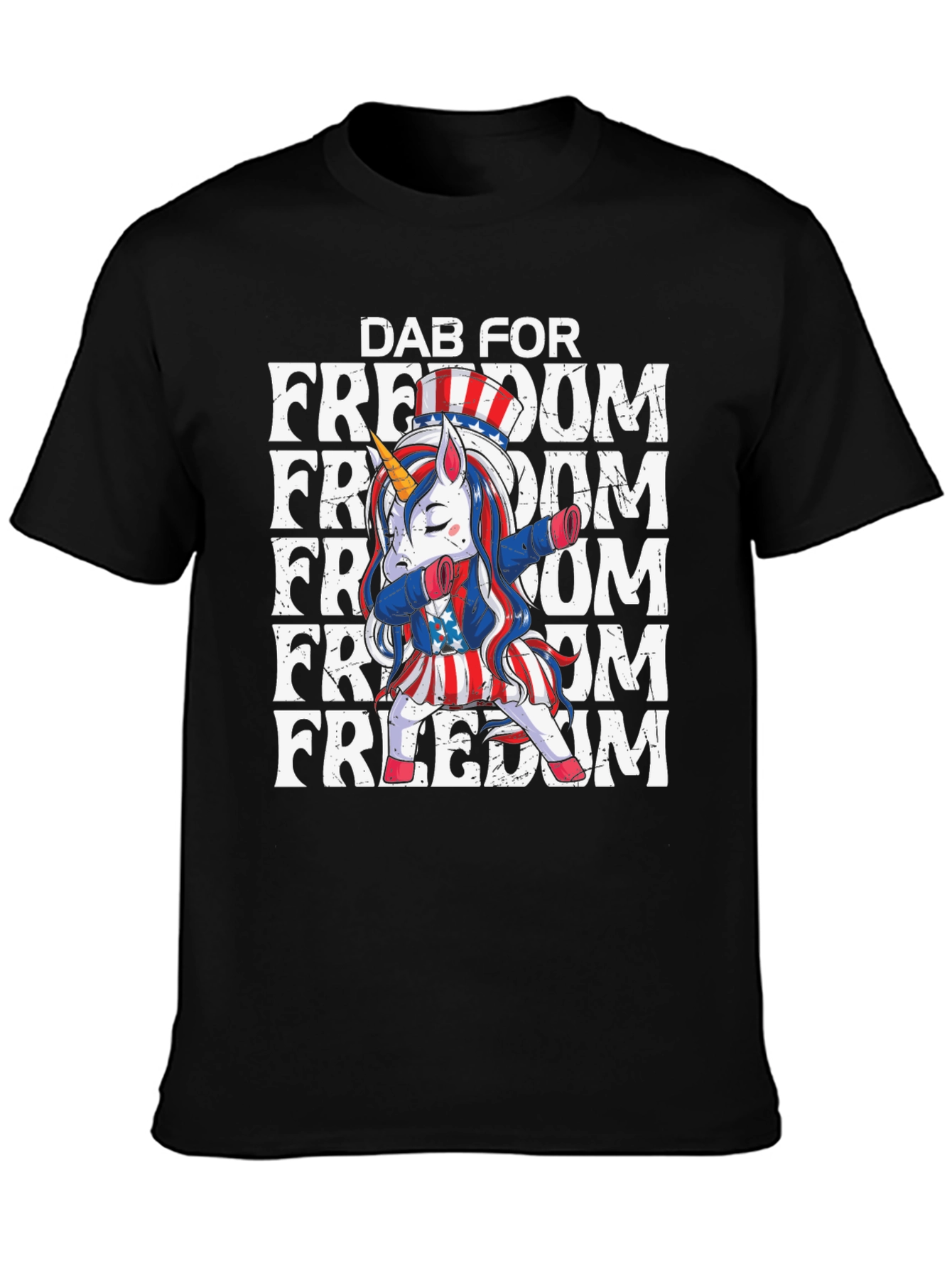 Dab for Freedom Unicorn Tee