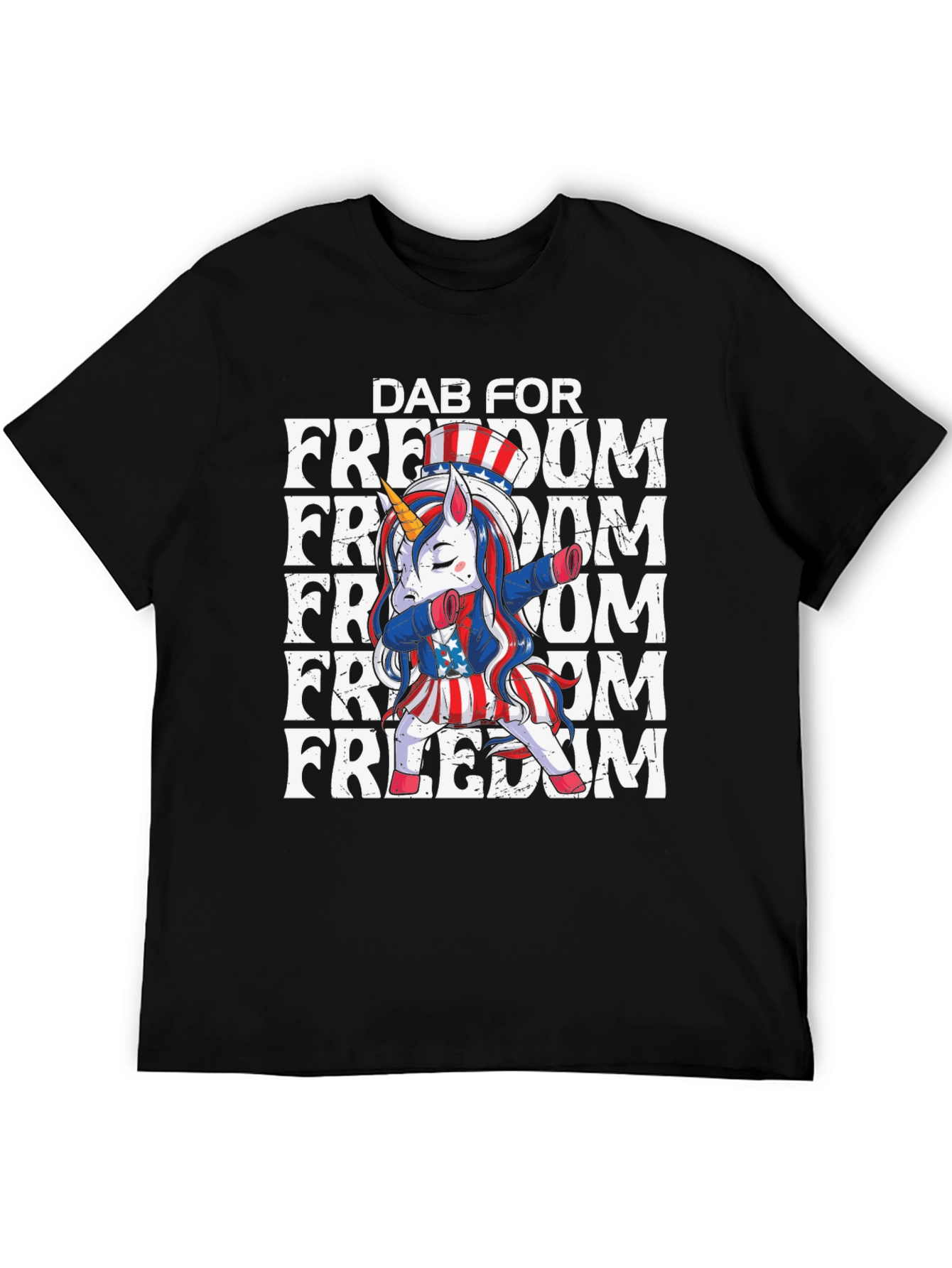 Dab for Freedom Unicorn Tee