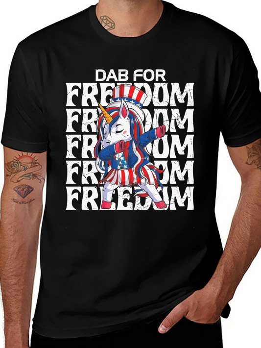 Dab for Freedom Unicorn Tee