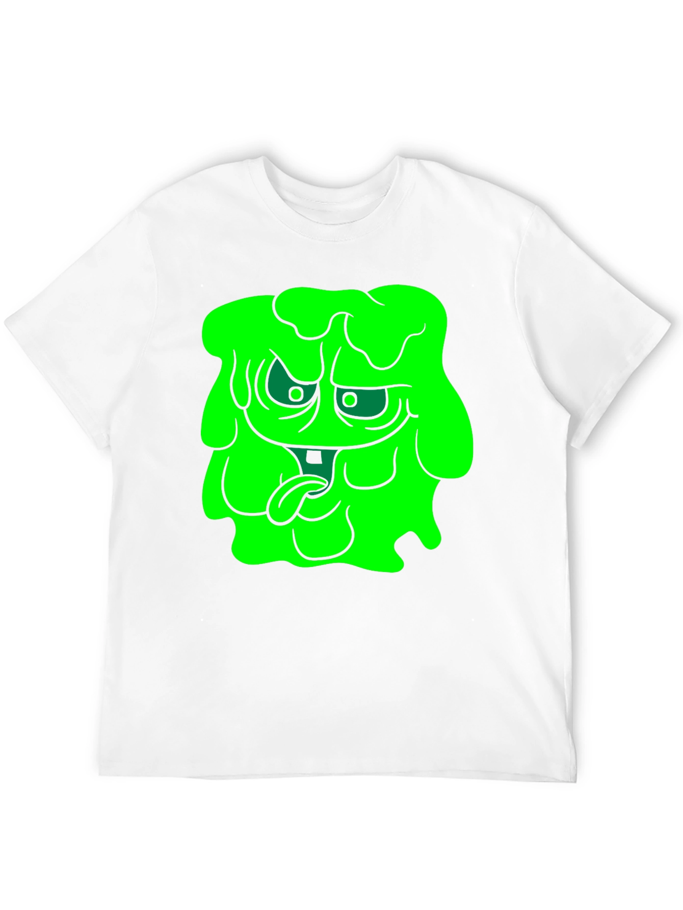 Green Slime Monster Graphic T-Shirt