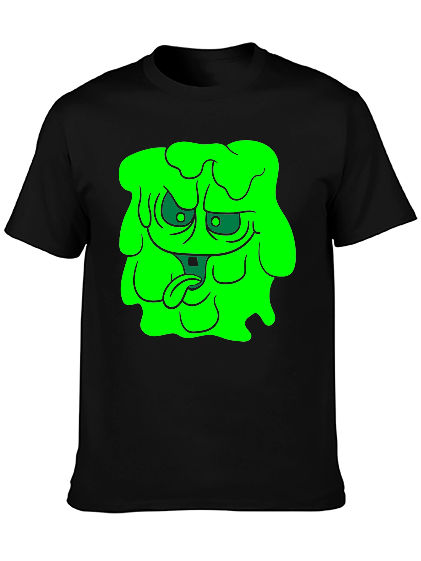 Green Slime Monster Graphic T-Shirt