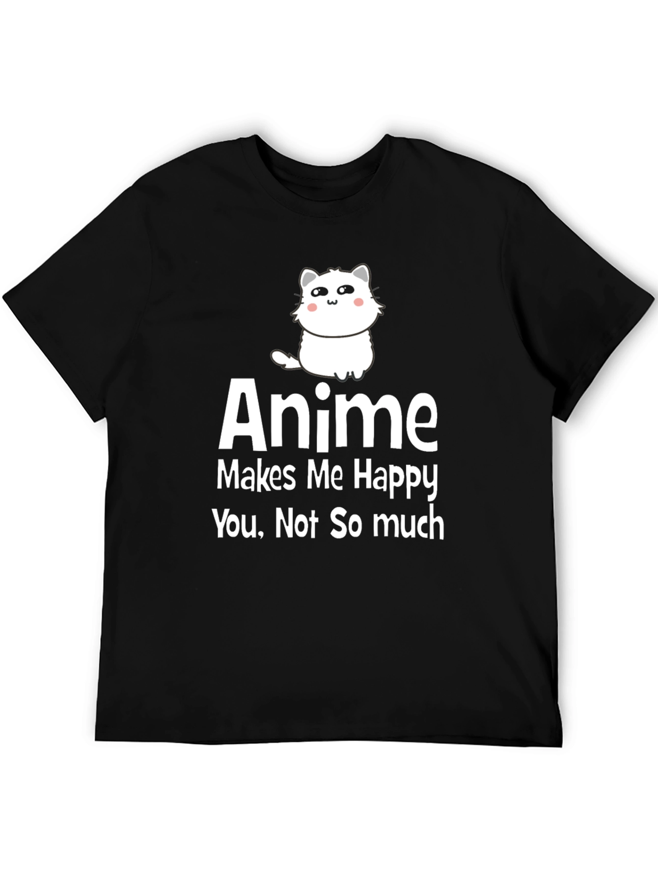 Anime Makes Me Happy Graphic T-Shirt