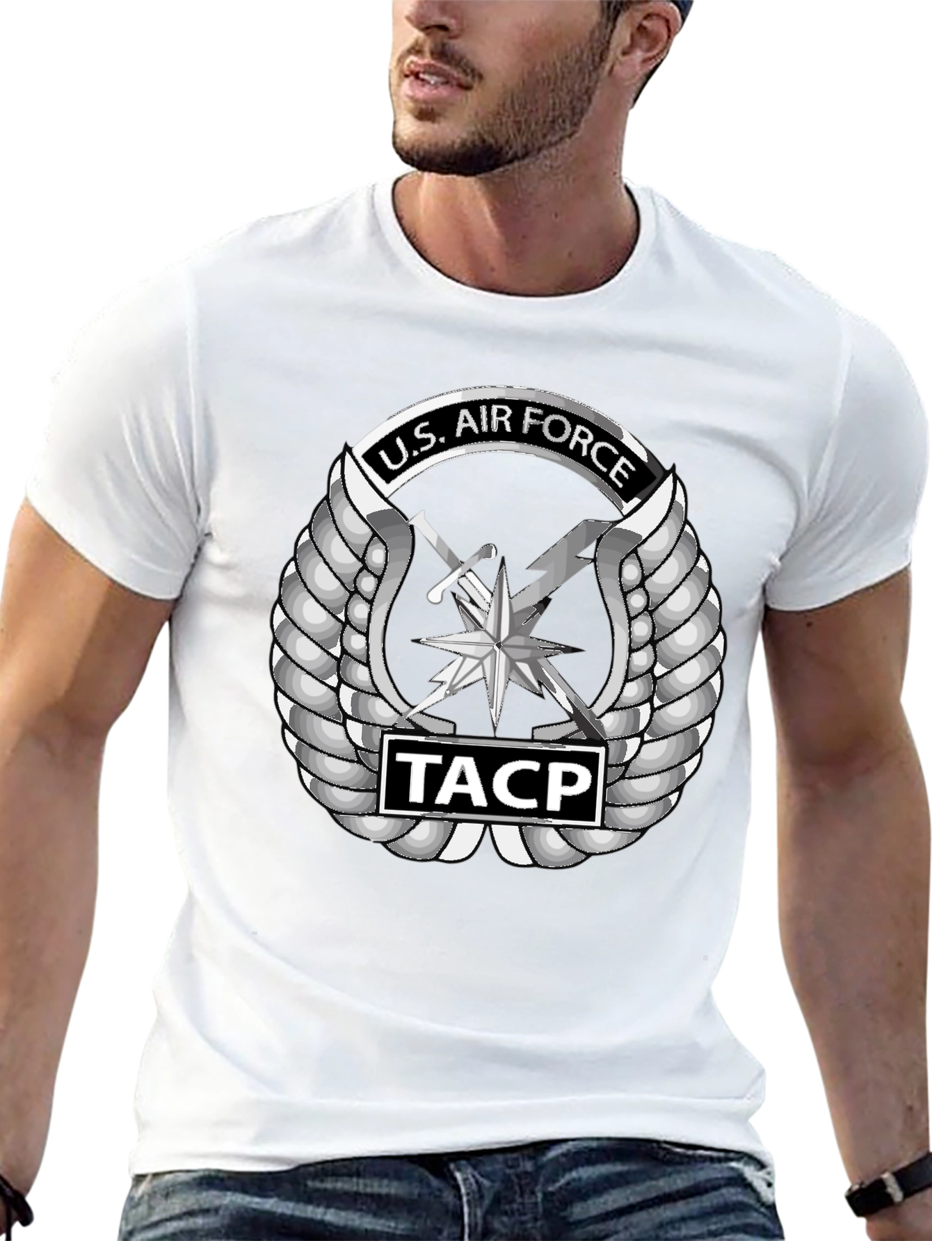 U.S. Air Force TACP Emblem Black T-Shirt