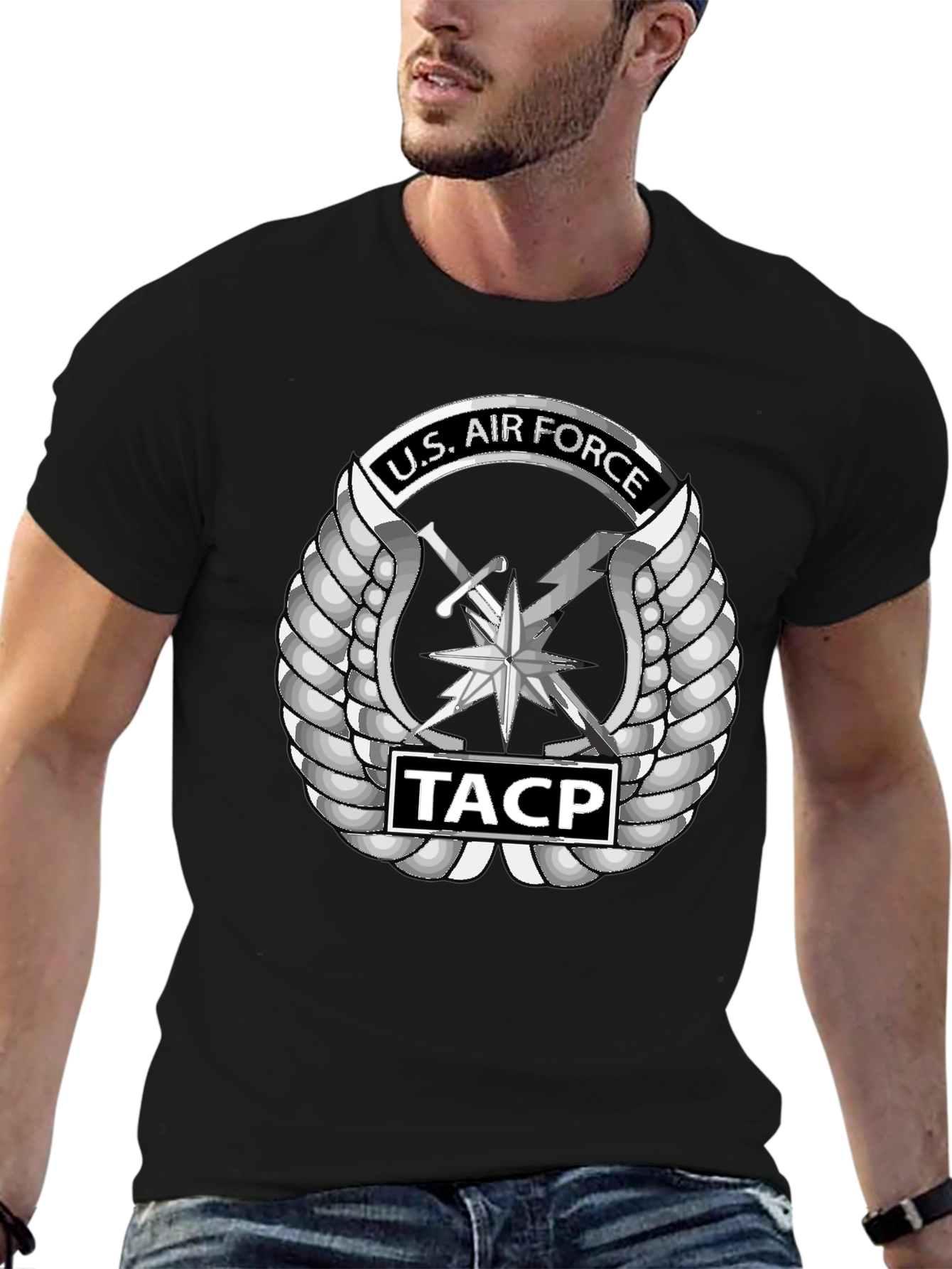 U.S. Air Force TACP Emblem Black T-Shirt
