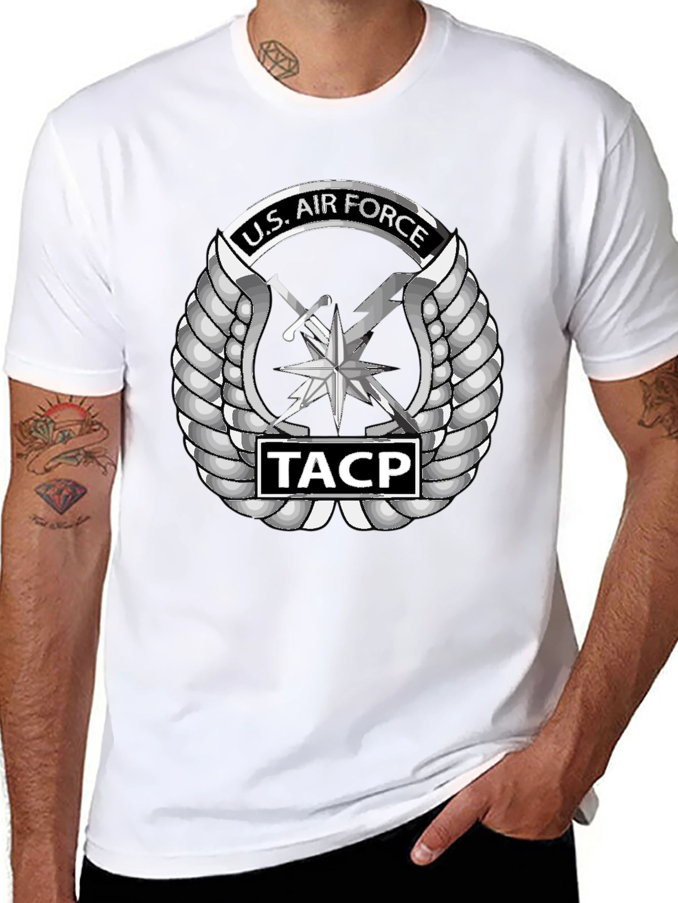 U.S. Air Force TACP Emblem Black T-Shirt