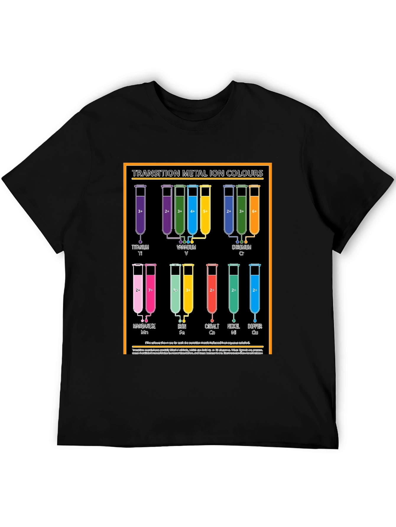 Transition Metal Ion Colours Graphic T-Shirt