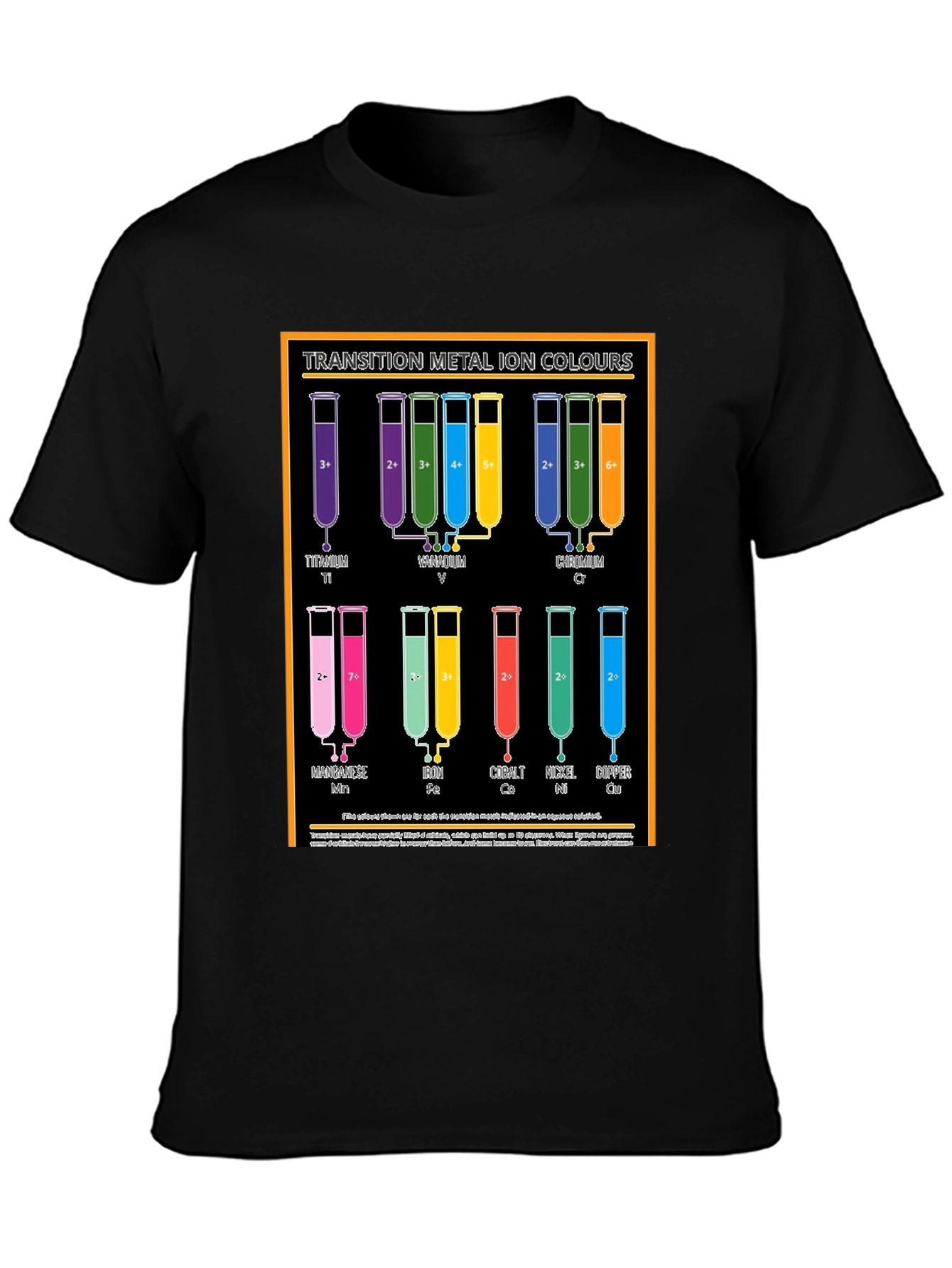 Transition Metal Ion Colours Graphic T-Shirt