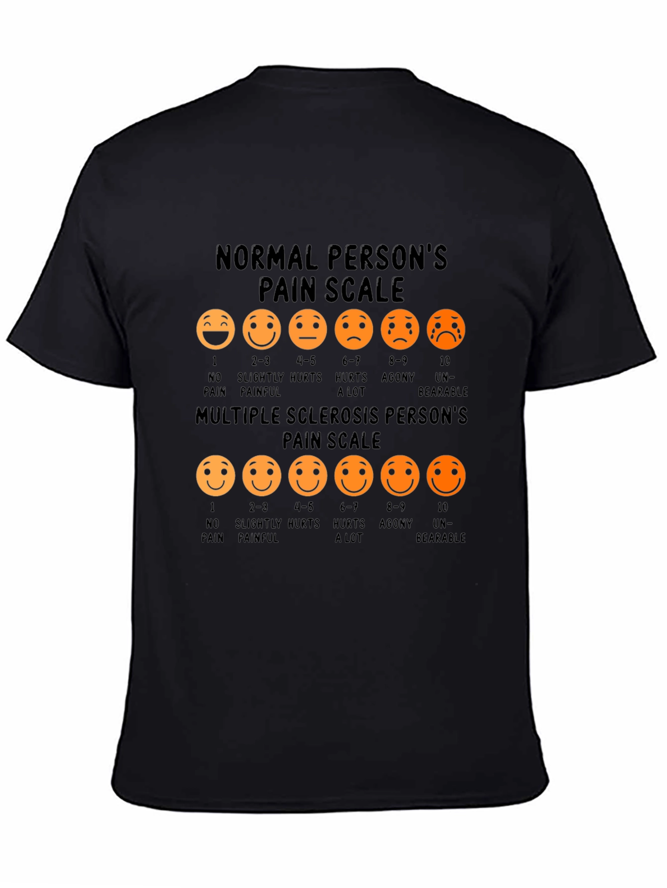 Pain Scale Graphic Tee - Multiple Sclerosis Awareness