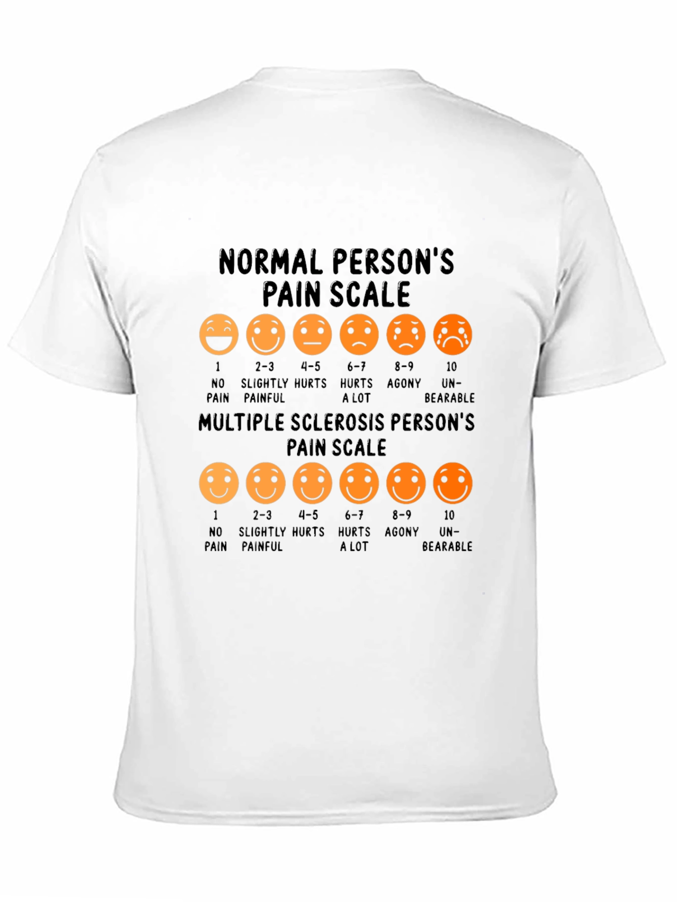 Pain Scale Graphic Tee - Multiple Sclerosis Awareness