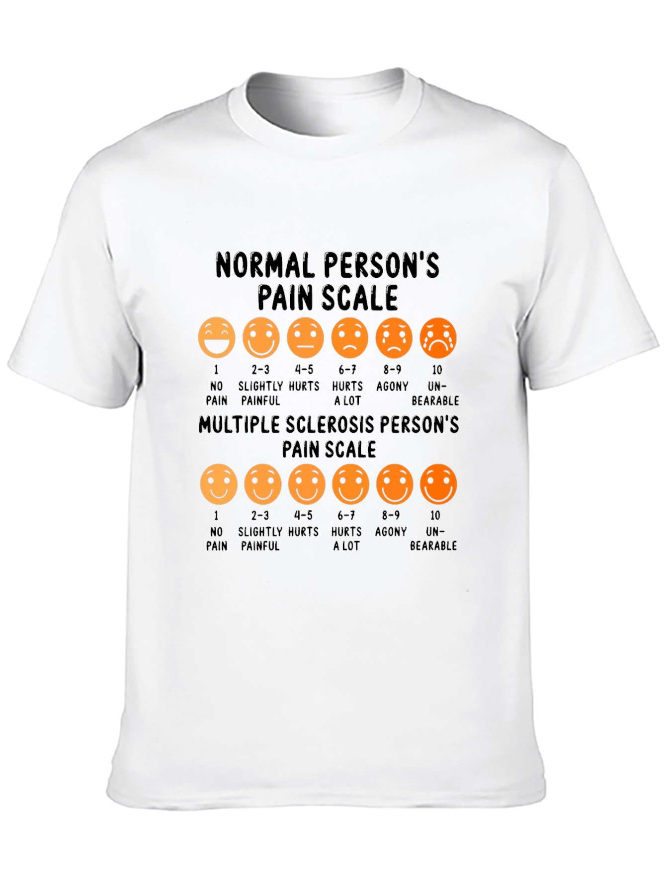 Pain Scale Graphic Tee - Multiple Sclerosis Awareness