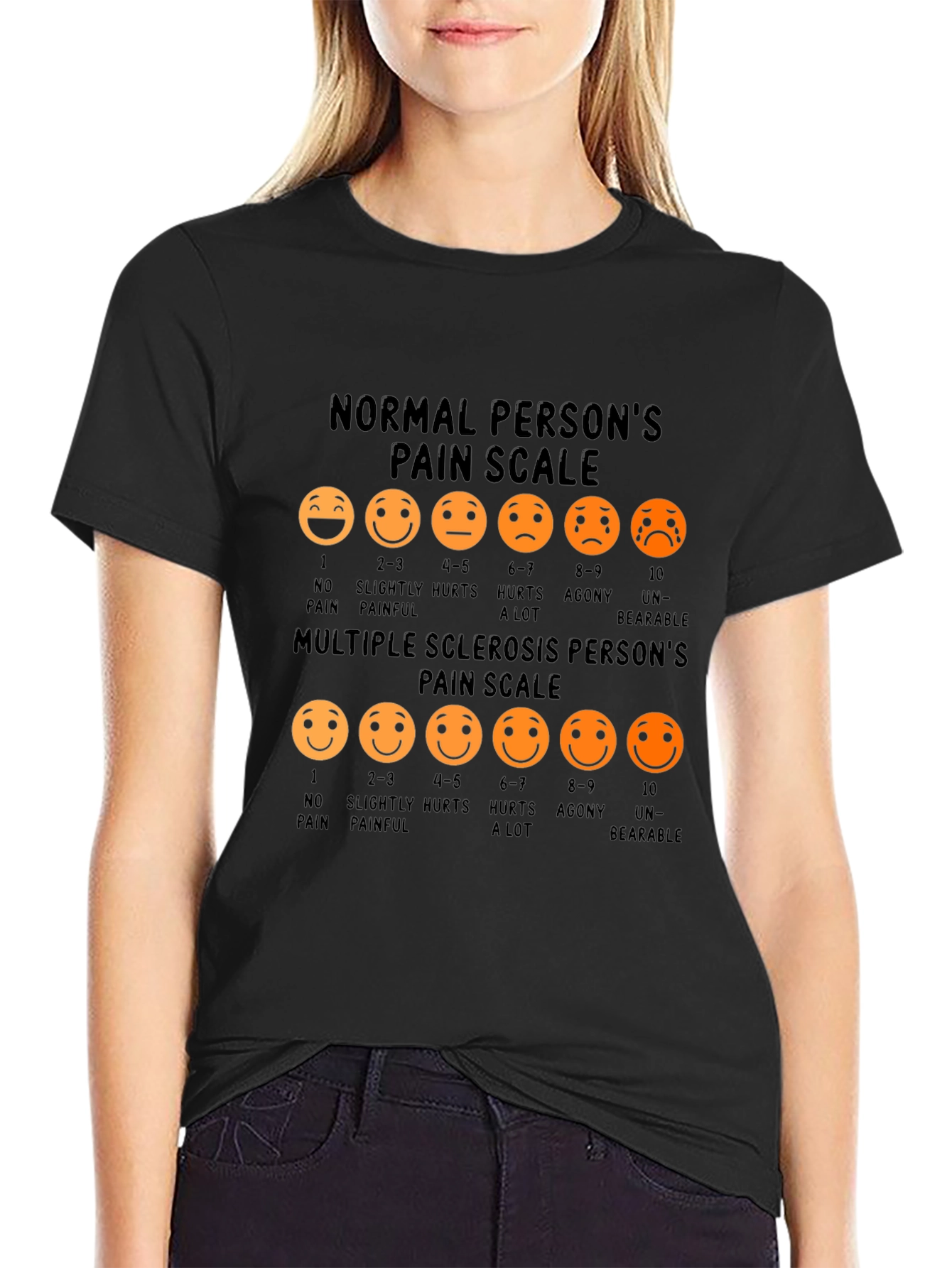 Pain Scale Graphic Tee - Multiple Sclerosis Awareness