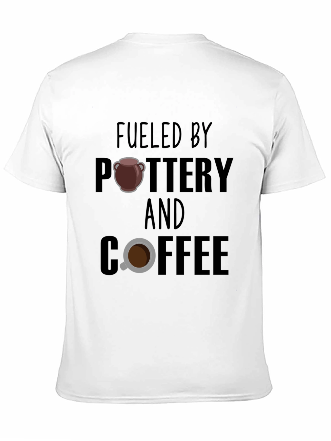 Fueled By Pottery and Coffee Graphic T-Shirt