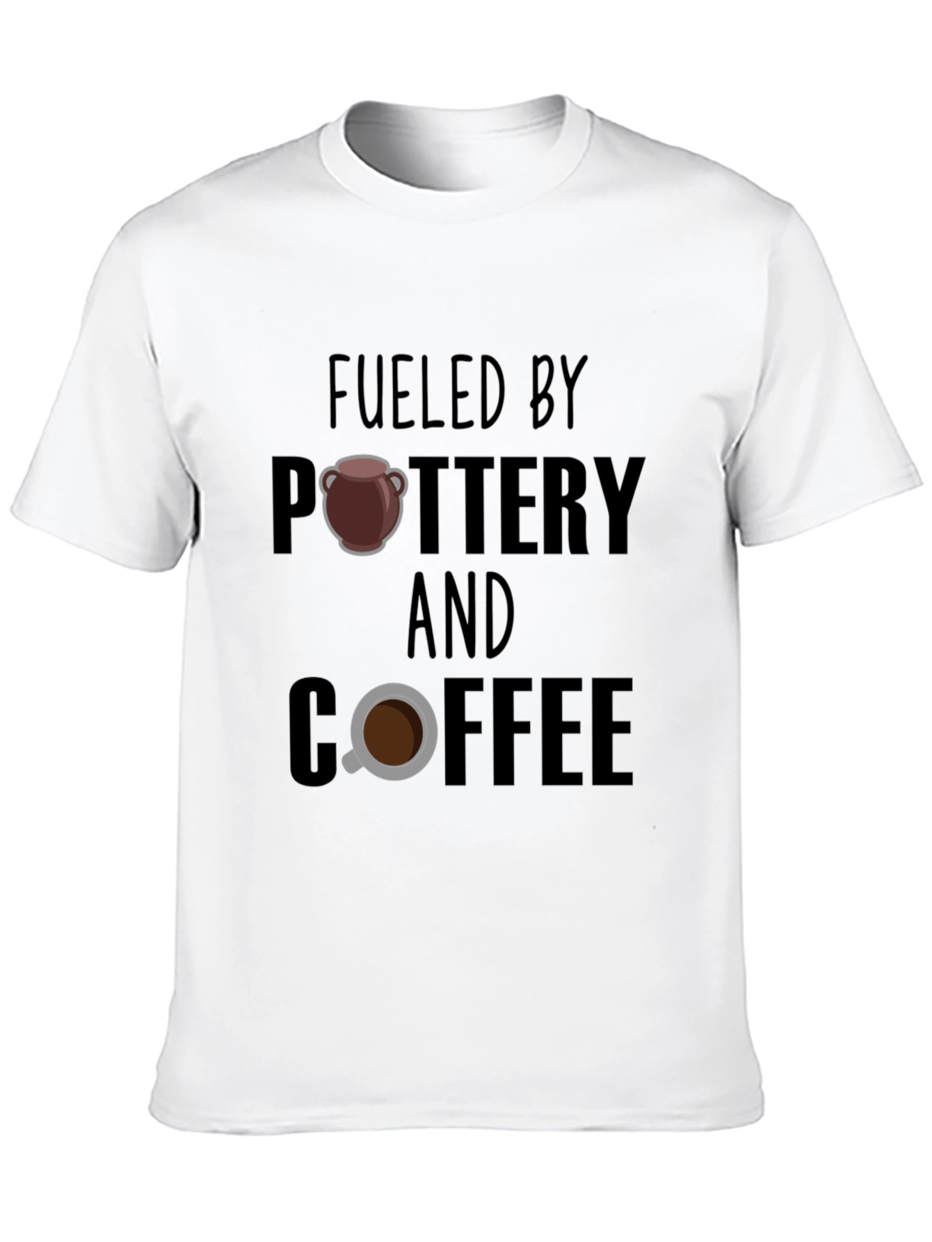 Fueled By Pottery and Coffee Graphic T-Shirt