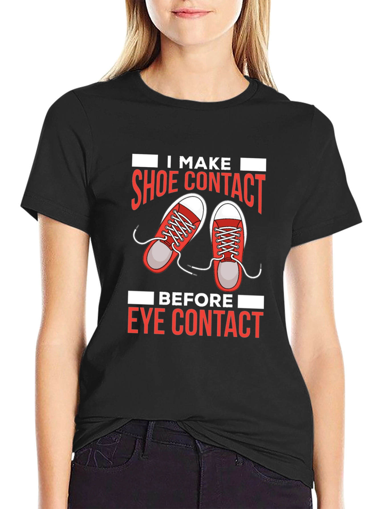 Shoe Contact T-Shirt Funny Graphic Tee
