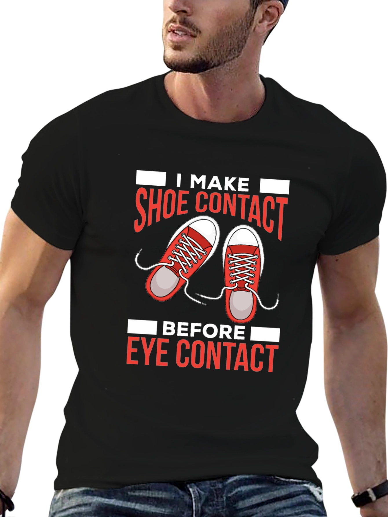 Shoe Contact T-Shirt Funny Graphic Tee