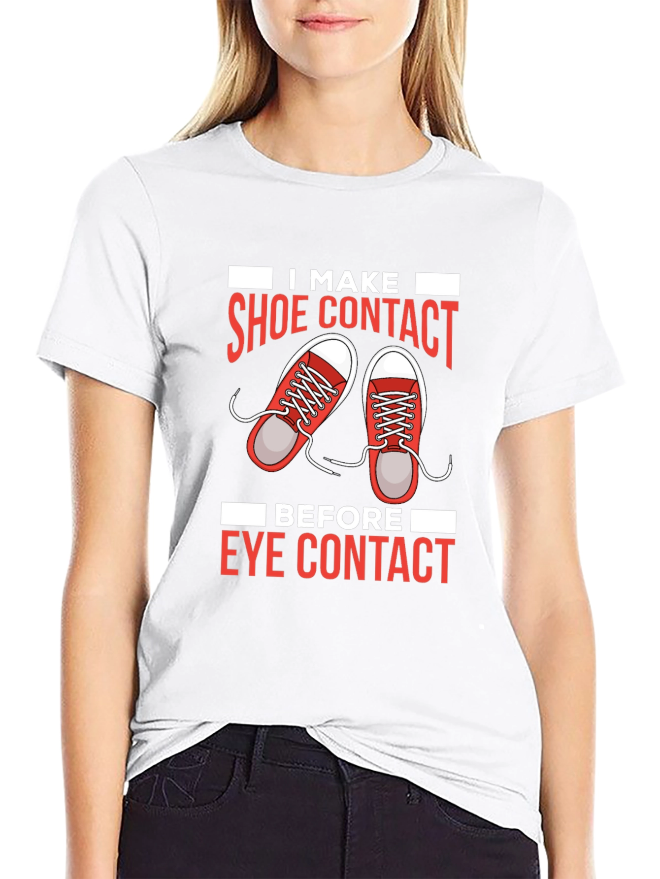 Shoe Contact T-Shirt Funny Graphic Tee