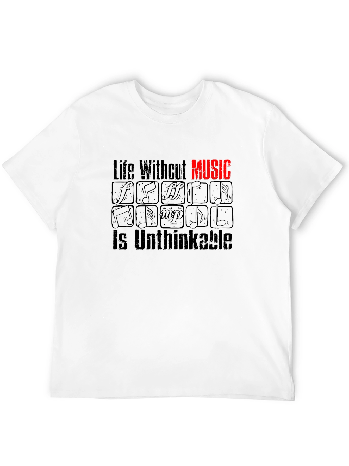 Music Lover T-Shirt - Life Without Music