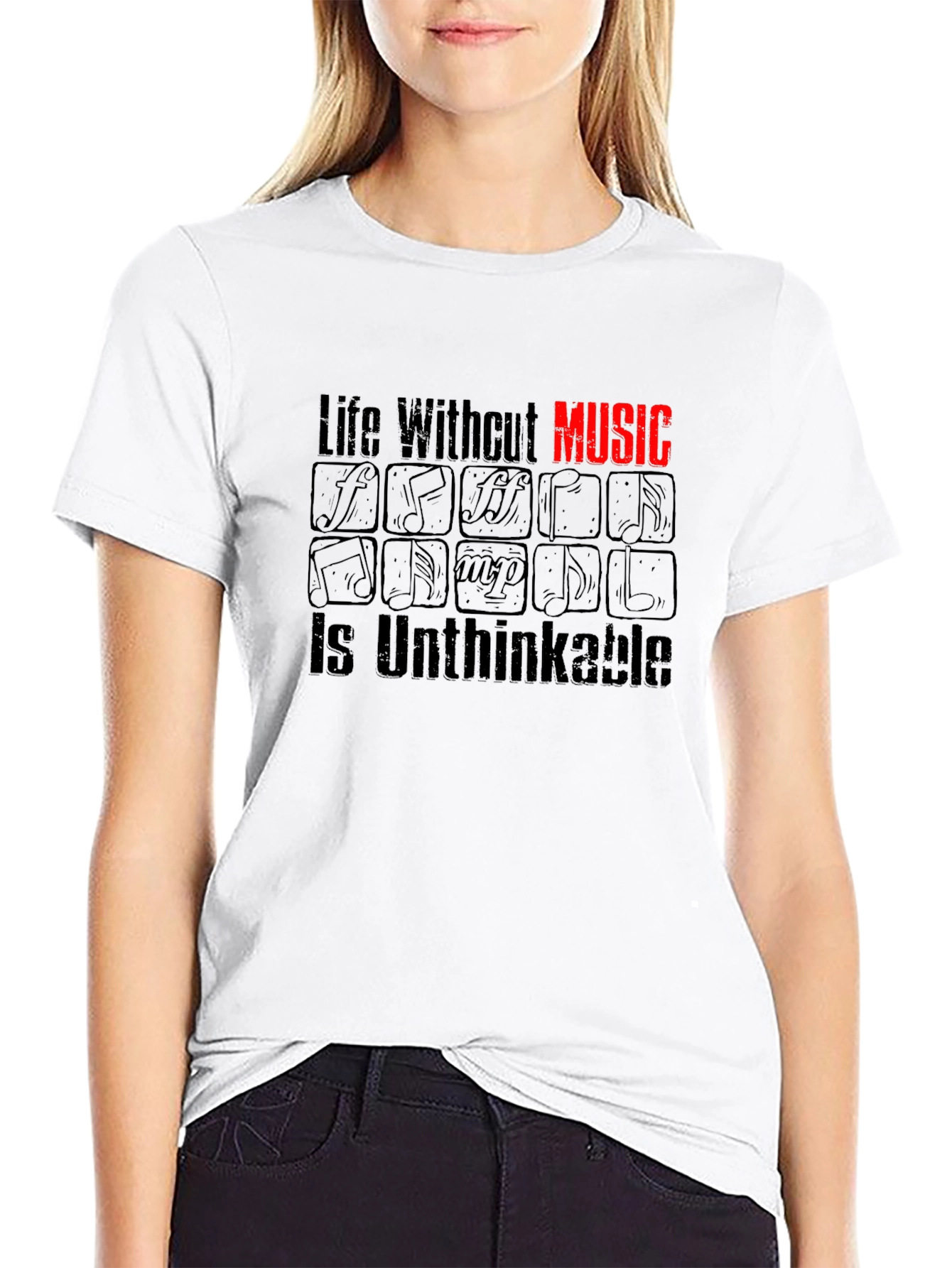 Music Lover T-Shirt - Life Without Music