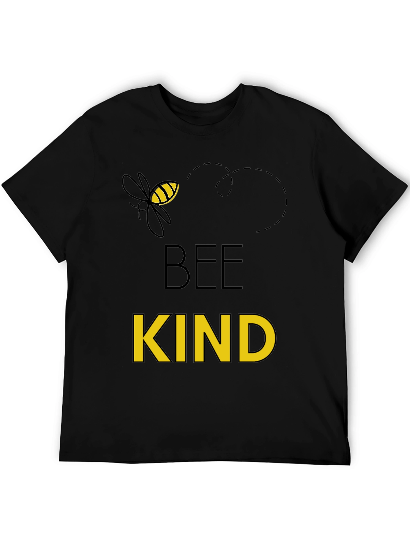 Bee Kind Graphic Tee - Black Cotton Comfort