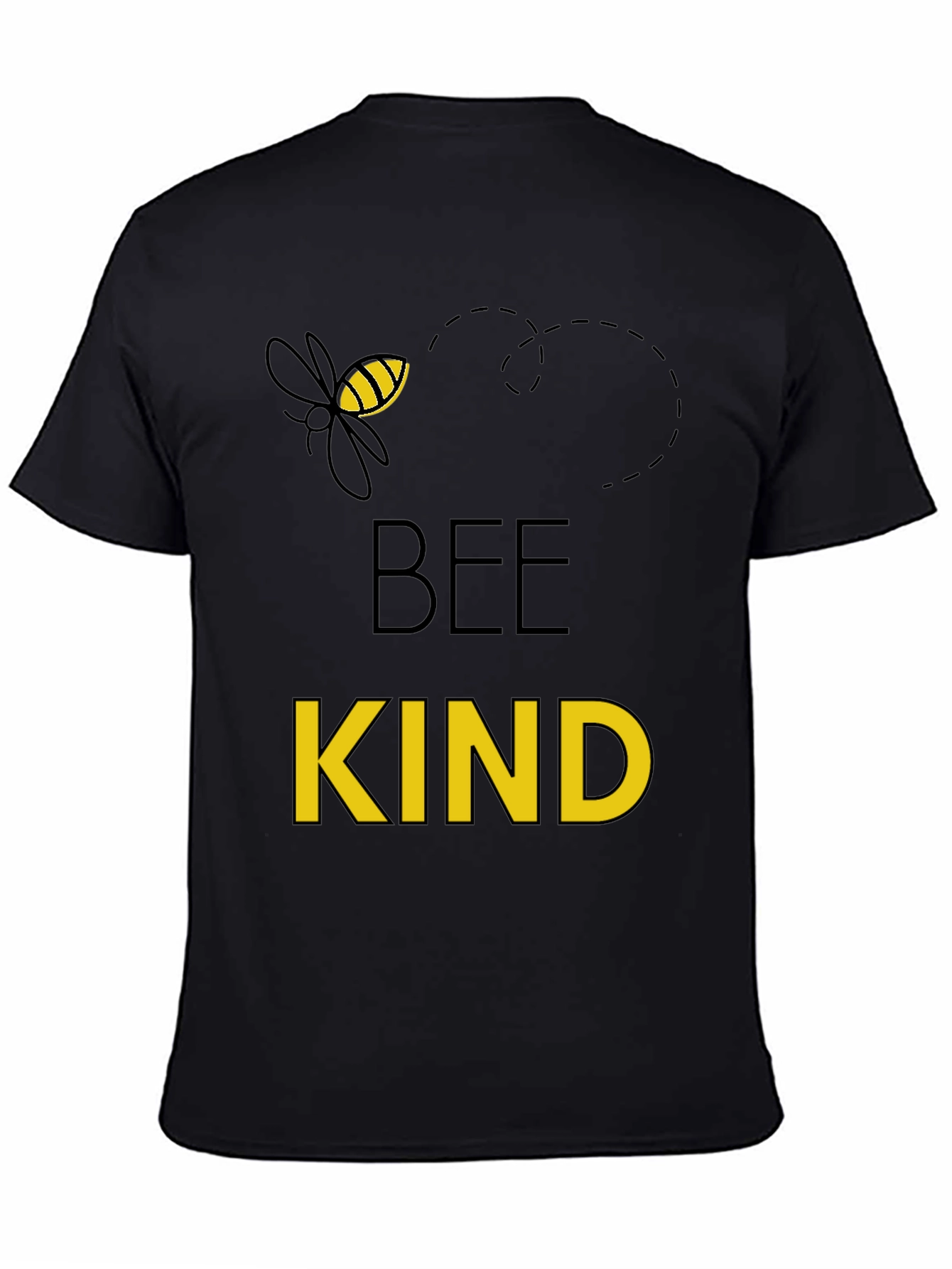 Bee Kind Graphic Tee - Black Cotton Comfort