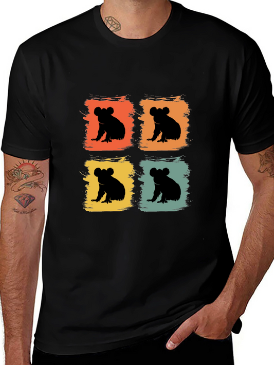 Retro Koala Bear Silhouette T-Shirt
