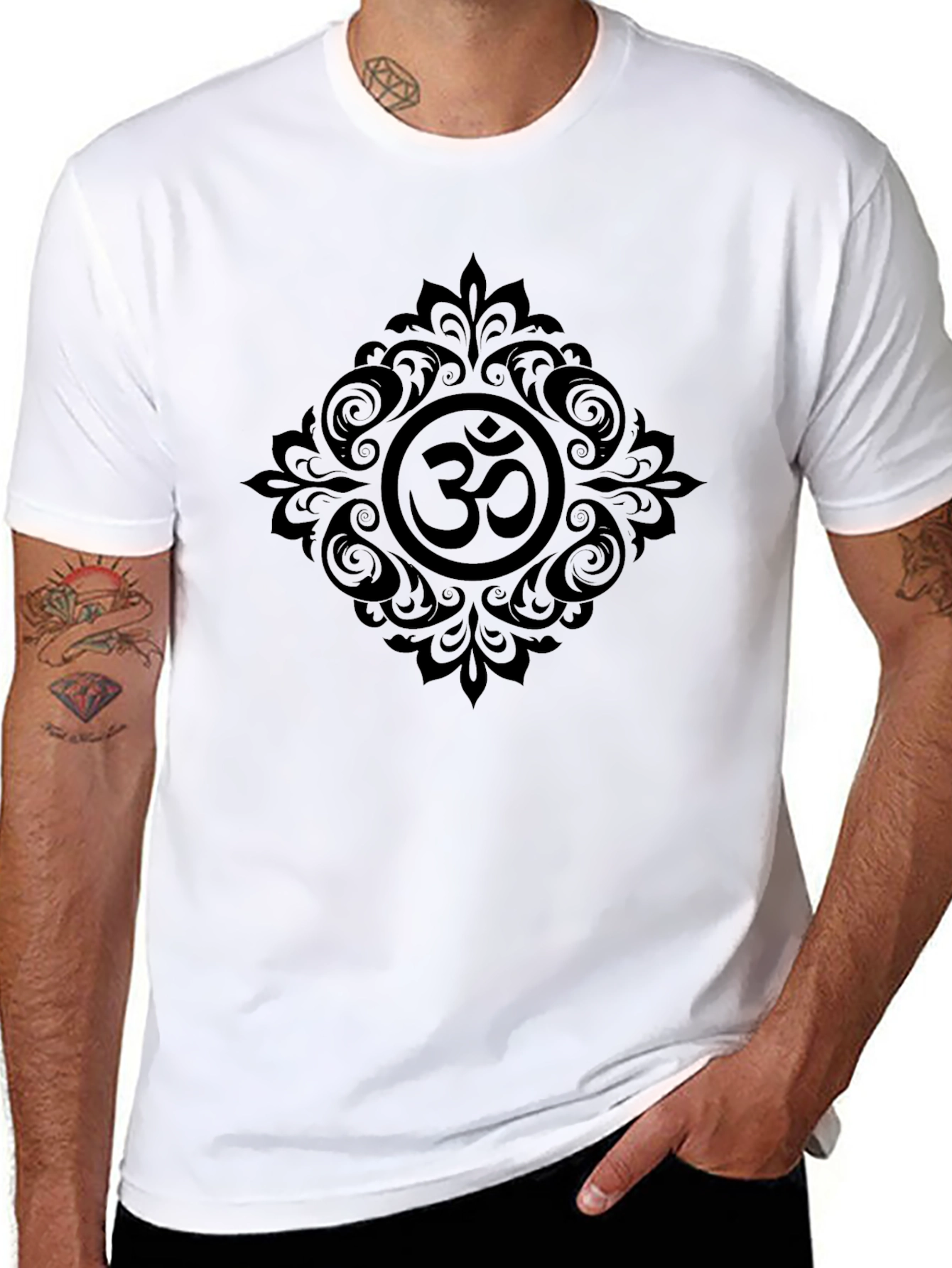 Om Symbol Graphic Tee - Black