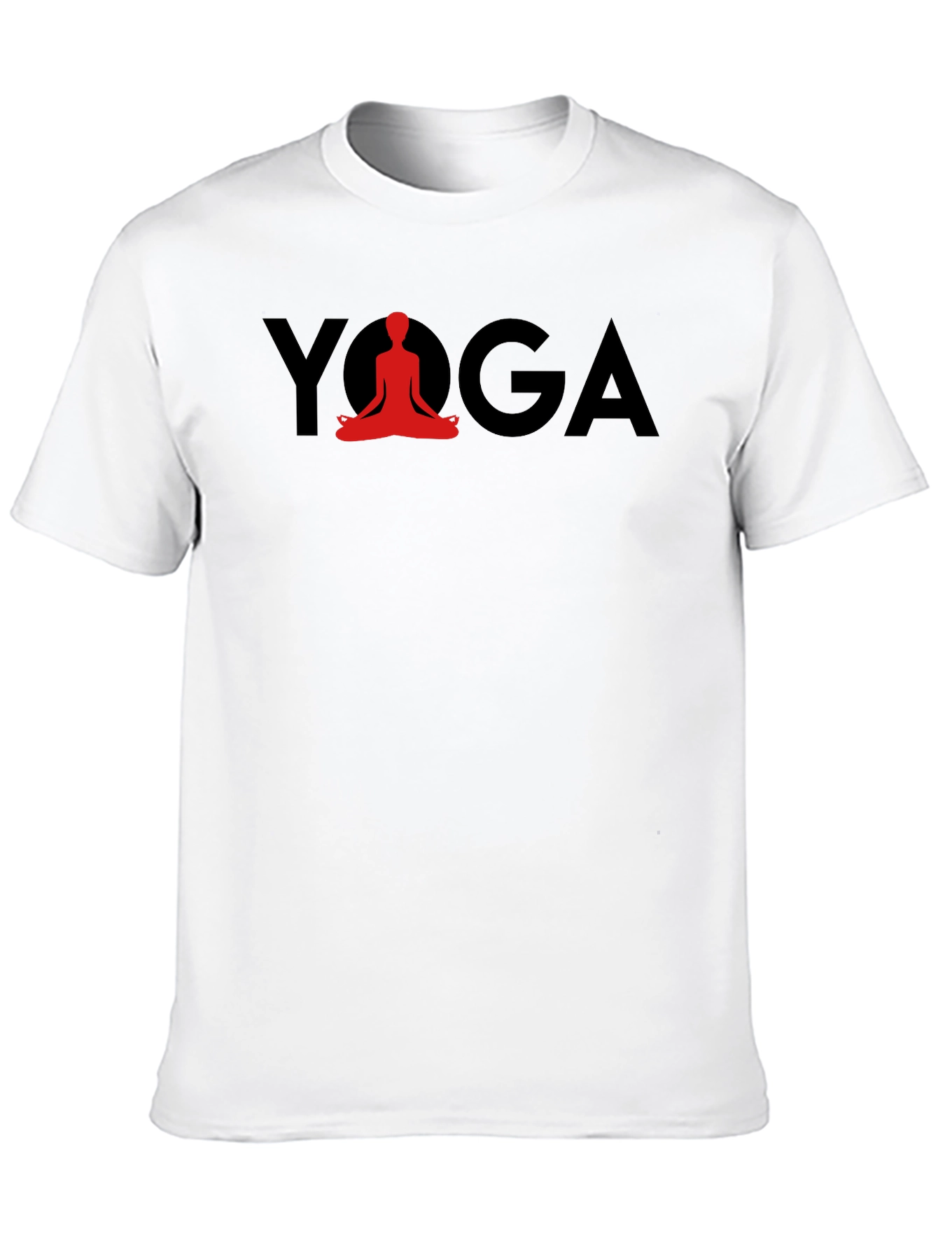 Yoga T-Shirt - Red Lotus Pose Graphic Tee